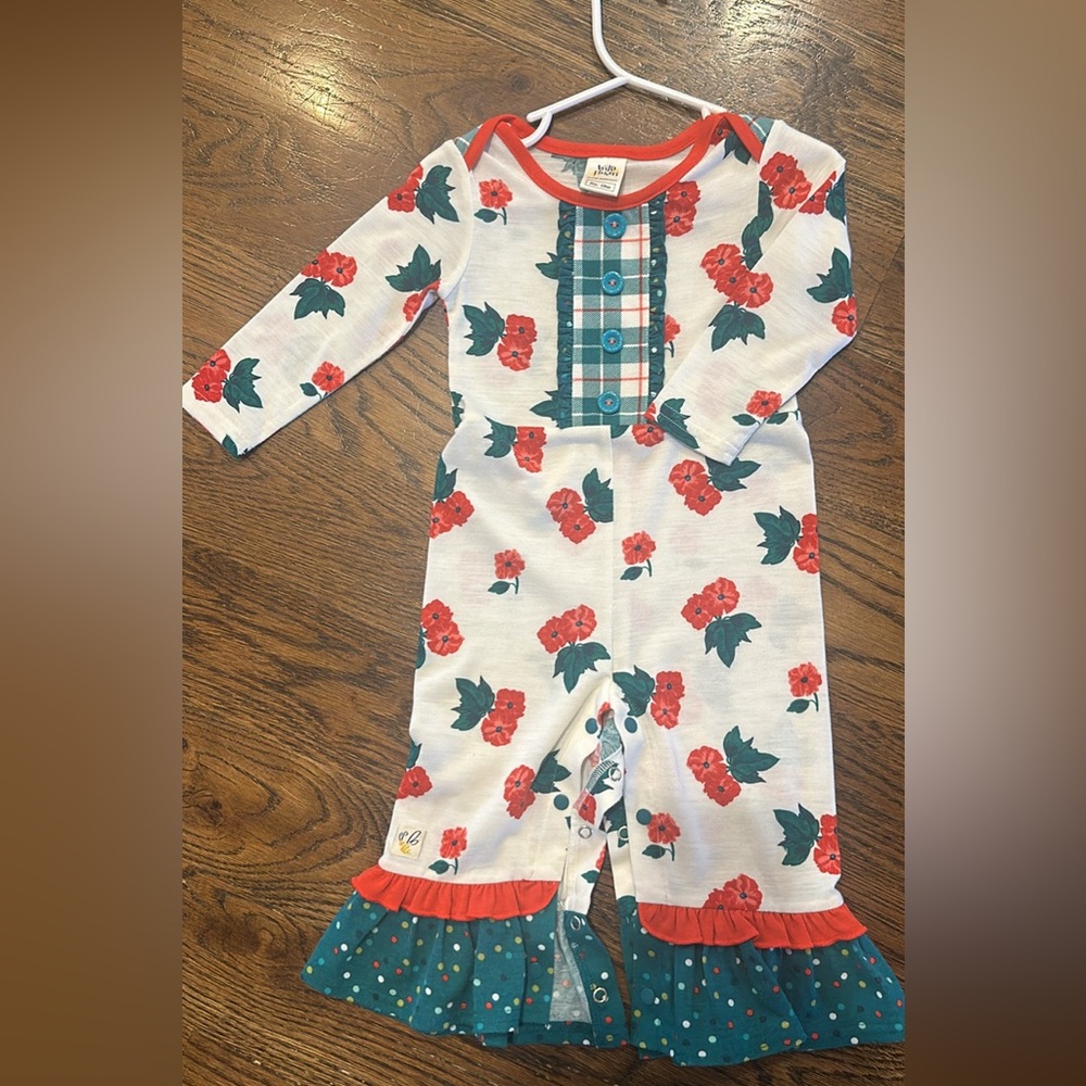 Wildflowers. Size 18 month. Girls Holiday one piece outfit